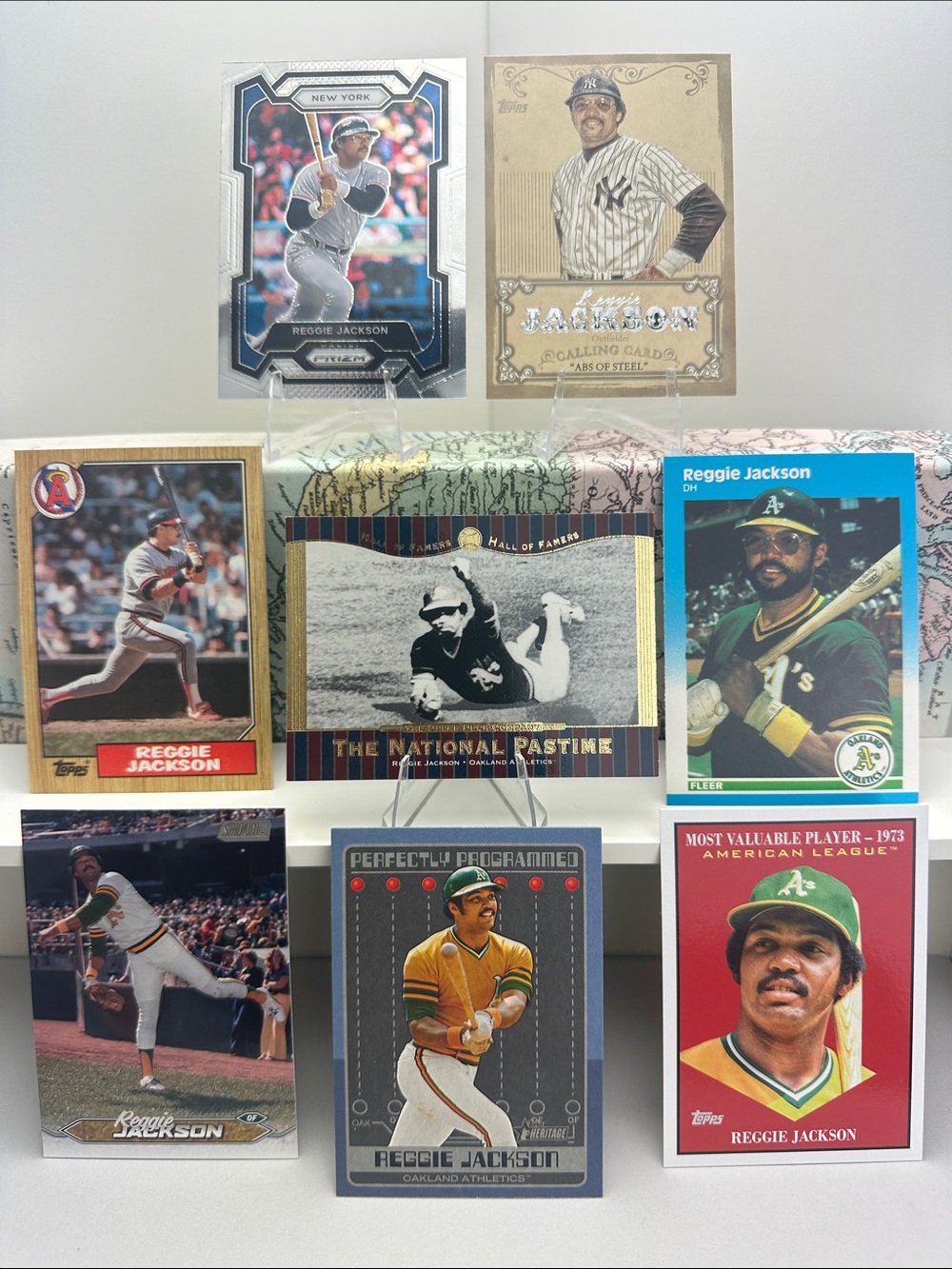 Reggie Jackson tribute lot of 8